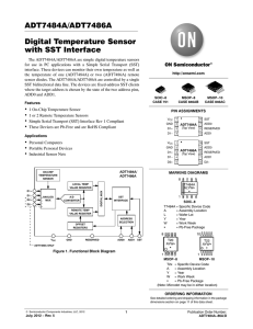 ADT7484A-86A - Digital Temperature Sensor with SST Interface