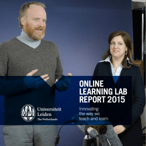 ONLINE LEARNING LAB REPORT 2015