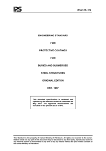 ENGINEERING STANDARD FOR PROTECTIVE COATINGS FOR