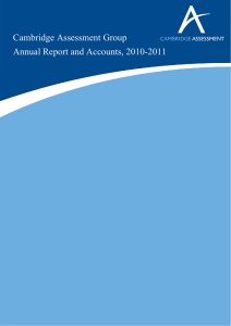 Cambridge Assessment Group Annual Report and Accounts, 2010