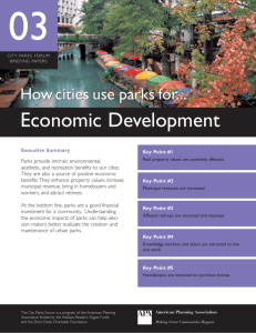 How Cities Use Parks for Economic Development