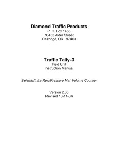 Traffic Tally 3 User Manual