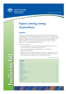 Injury among young Australians - Australian Institute of Health and