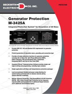 M-3425A Specification - Beckwith Electric Co., Inc.