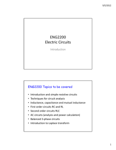 ENG2200 Electric Circuits