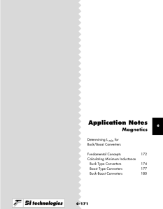 Application Notes