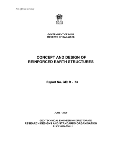CONCEPT AND DESIGN OF REINFORCED EARTH STRUCTURES