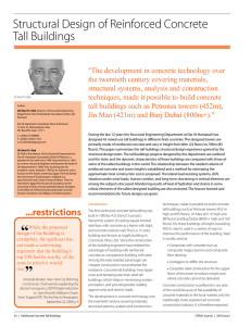 Structural Design of Reinforced Concrete Tall Buildings