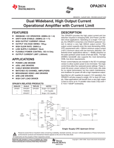 Dual Wideband High Output Current