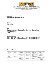 Fuses For Railway Signalling Applications