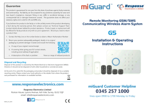 miGuard G5 Installation and Operating Instructions