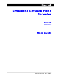 Embedded NVR User Guide