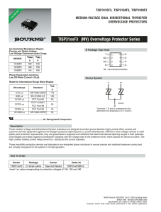 TISP31xxF3 (MV) Overvoltage Protector Series