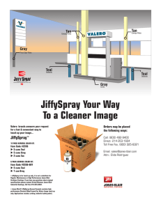 JiffySpray Your Way To a Cleaner Image - Jones
