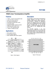 PHY1090-DS-WR Datasheet