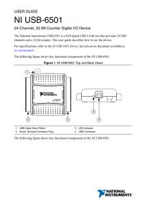 NI USB-6501 User Guide