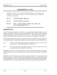 kirchhoff`s laws