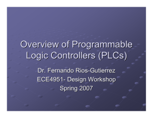 Overview of Programmable Logic Controllers (PLCs)