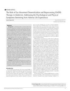 The Role of Eye Movement Desensitization and Reprocessing