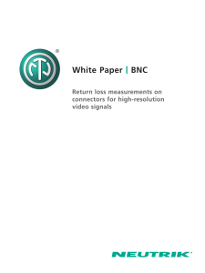 Neutrik UHD BNC White Paper