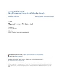 Physics, Chatper 24: Potential - DigitalCommons@University of