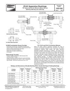 25-kV Apparatus Bushings - Elliott Industries, Inc.