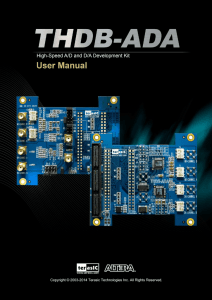 THDB-ADA User Manual 1 www.terasic.com October 19, 2015