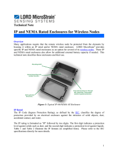 IP and NEMA Rated Enclosures for Wireless Nodes