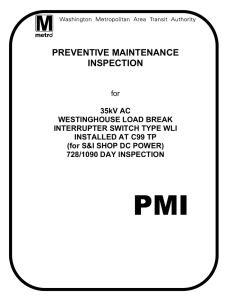 Sample Preventive Maintenance Instruction