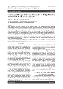 Modeling and Design of Five Level Cascaded H-Bridge