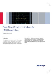 Real-Time Spectrum Analysis for EMI Diagnostics