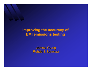 Improving the accuracy of EMI emissions testing