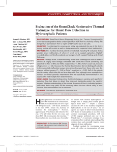 Evaluation of the ShuntCheck Noninvasive Thermal Technique for