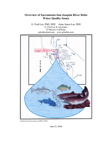 Overview of Sacramento-San Joaquin River Delta Water Quality