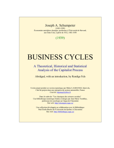 BUSINESS CYCLES. A Theoretical, Historical and Statistical