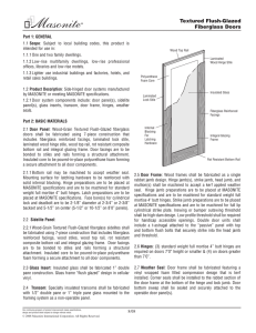 Textured Flush-Glazed Fiberglass Doors