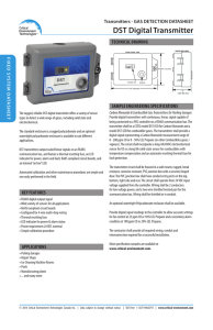 DST Digital Transmitter - Critical Environment Technologies