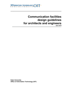 Communication Facilities Design Guidelines For