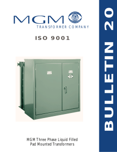 Bulletin 20A - MGM Transformer Company