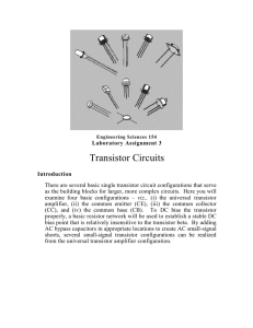 Transistor Circuits - Harvard John A. Paulson School of Engineering