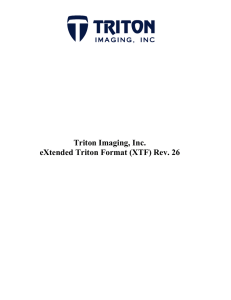 Triton Imaging, Inc. eXtended Triton Format (XTF) Rev. 26
