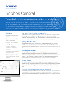 Sophos Cloud Datasheet