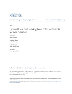 General Case for Deriving Four Pole Coefficients for Gas Pulsation