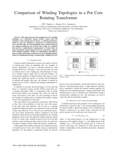 Comparison of Winding Topologies in a Pot Core Rotating