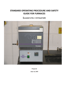 standard operating procedure and safety guide for furnaces