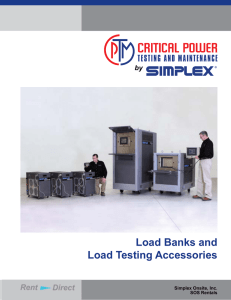 CPTAM Available Load Banks