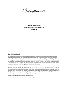 AP® Chemistry 2010 Scoring Guidelines Form B - AP Central