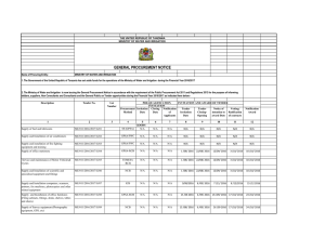 general procurement notice