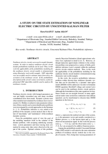 a study on the state estimation of nonlinear electric circuits by