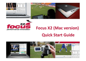 Focus X2 (Mac version) Quick Start Guide